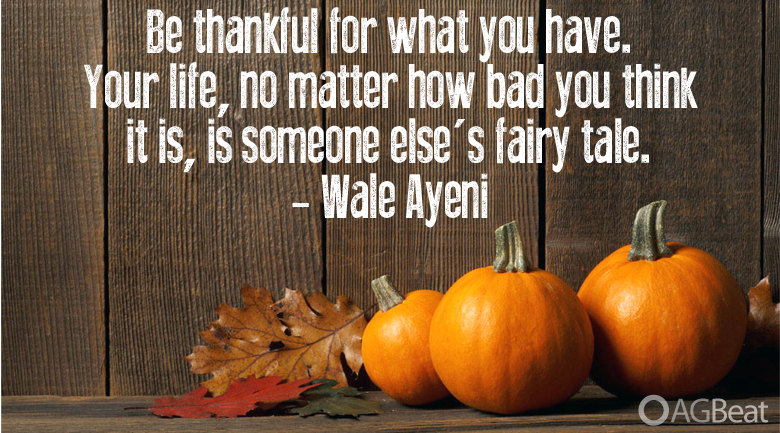 Thanksgiving quote AGBeat