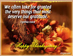 Thanksgiving quote Alegro