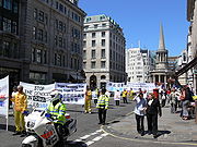 Falun Gong Protest in London